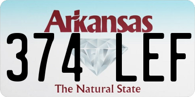 AR license plate 374LEF