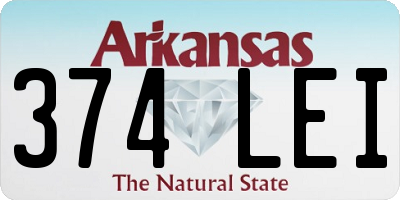 AR license plate 374LEI