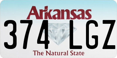 AR license plate 374LGZ