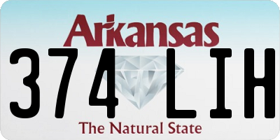 AR license plate 374LIH