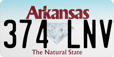 AR license plate 374LNV