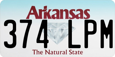 AR license plate 374LPM