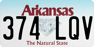 AR license plate 374LQV