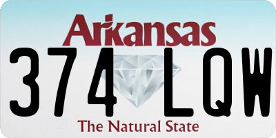 AR license plate 374LQW