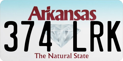 AR license plate 374LRK