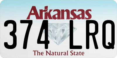 AR license plate 374LRQ