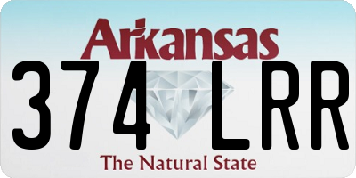 AR license plate 374LRR