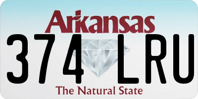 AR license plate 374LRU