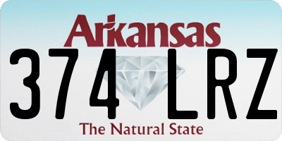 AR license plate 374LRZ