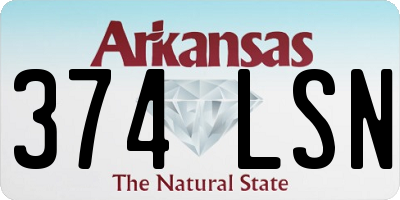 AR license plate 374LSN