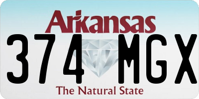 AR license plate 374MGX