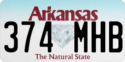 AR license plate 374MHB