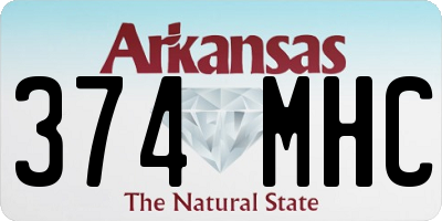 AR license plate 374MHC