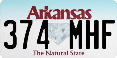 AR license plate 374MHF
