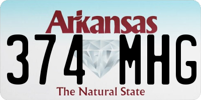 AR license plate 374MHG