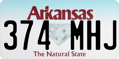 AR license plate 374MHJ