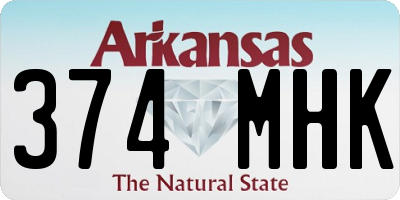 AR license plate 374MHK
