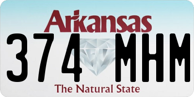 AR license plate 374MHM