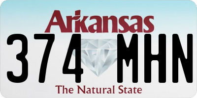 AR license plate 374MHN
