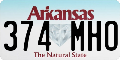 AR license plate 374MHO