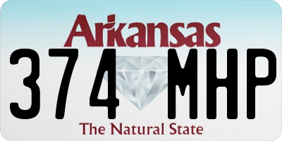 AR license plate 374MHP