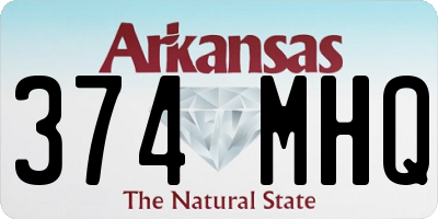 AR license plate 374MHQ