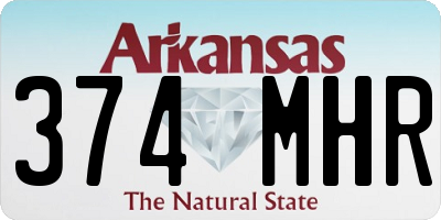 AR license plate 374MHR