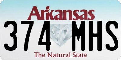 AR license plate 374MHS