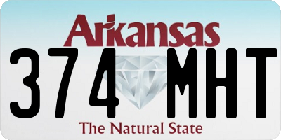 AR license plate 374MHT