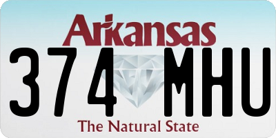 AR license plate 374MHU