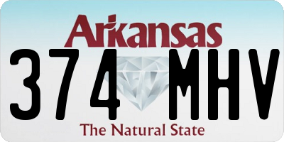AR license plate 374MHV