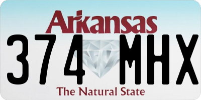 AR license plate 374MHX