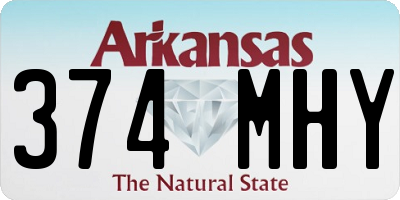 AR license plate 374MHY