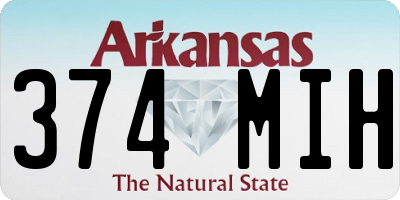 AR license plate 374MIH