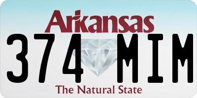 AR license plate 374MIM