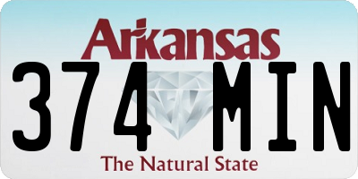 AR license plate 374MIN
