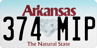 AR license plate 374MIP