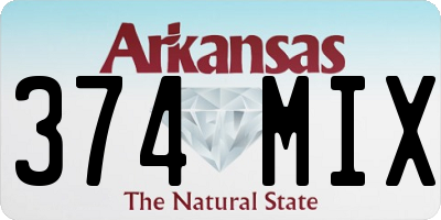 AR license plate 374MIX
