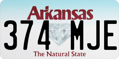 AR license plate 374MJE