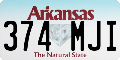 AR license plate 374MJI