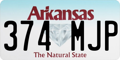 AR license plate 374MJP