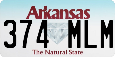 AR license plate 374MLM