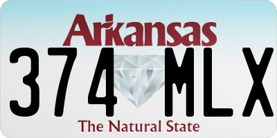 AR license plate 374MLX