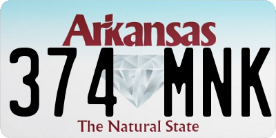 AR license plate 374MNK