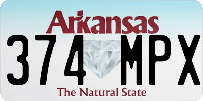 AR license plate 374MPX