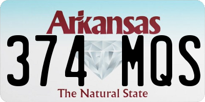 AR license plate 374MQS