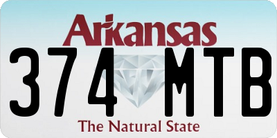 AR license plate 374MTB