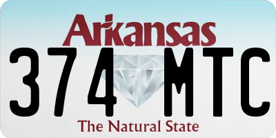 AR license plate 374MTC