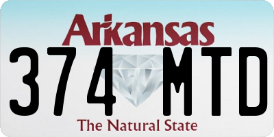 AR license plate 374MTD