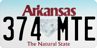 AR license plate 374MTE